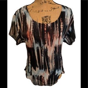 Womens multicolored, cutout  BCBGeneration Top